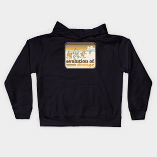 Evolution Of Storage Kids Hoodie